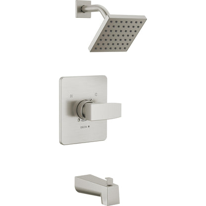 Modern Angular Tub/shower Trim - Stainless Steel