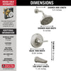 Delta 14S Tub Shower Trim with