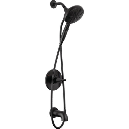 Nicoli Monitor 14 Series Tub And Shower With Suredock Hand Shower - Matte Black