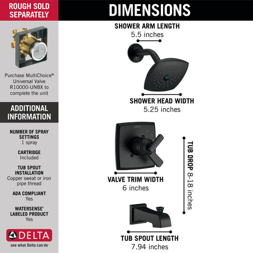 Delta Monitor 17 Series Tub and Shower Trim