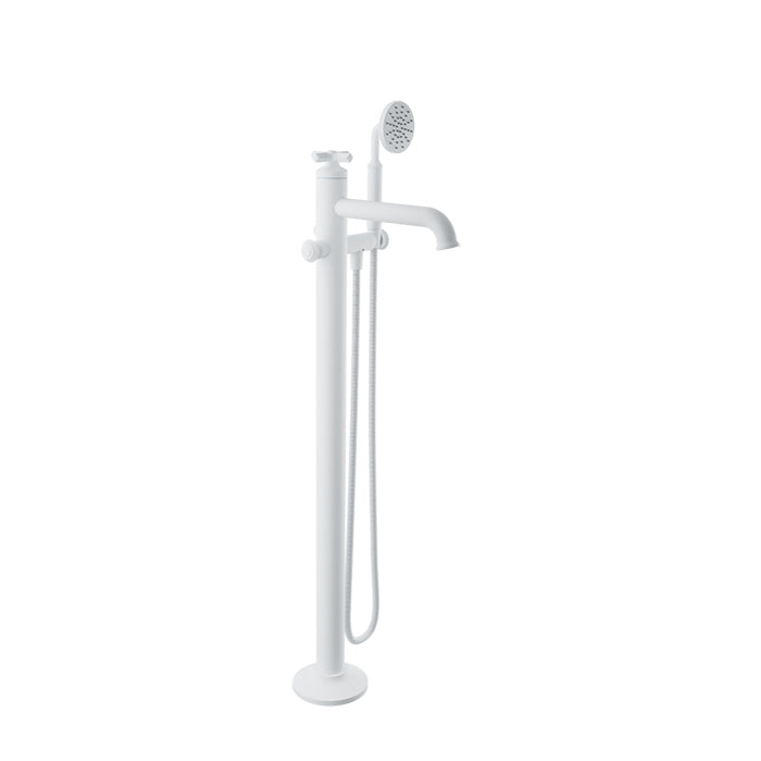Baril Trim only for floor-mounted tub filler with hand shower