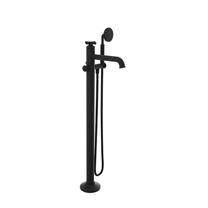 Baril Trim only for floor-mounted tub filler with hand shower