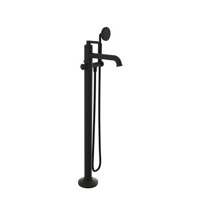 Baril Trim only for floor-mounted tub filler with hand shower Collection: BEAUMONT B20