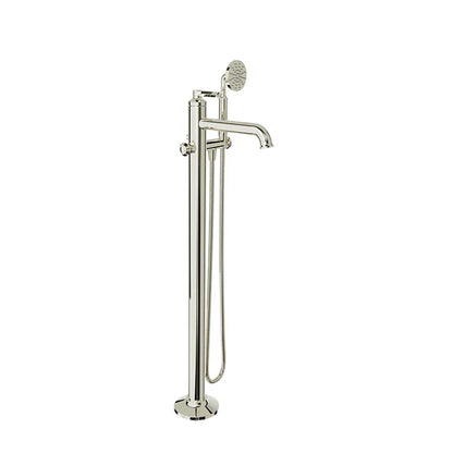 Baril Trim only for floor-mounted tub filler with hand shower Collection: BEAUMONT B20