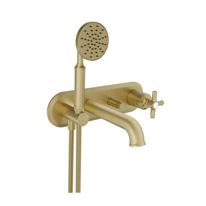 Baril Trim only for wall-mounted tub faucet with hand shower