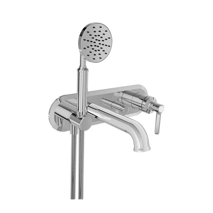 Baril Trim only for wall-mounted tub faucet with hand shower