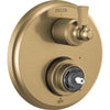 Dorval 3 Function 14 Series Integrated Diverter Trim Less Handle - Champagne Bronze