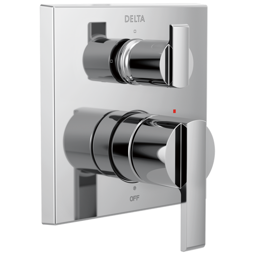 Delta Delta - Angular Modern Monitor® 14 Series Valve Trim With 3-Setting Integrated Diverter In Chrome