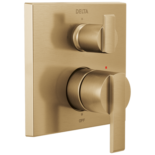 Delta Delta - Angular Modern Monitor® 14 Series Valve Trim With 3-Setting Integrated Diverter In Chrome