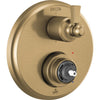 Dorval 6 Function 14 Series Integrated Diverter Trim - Champagne Bronze