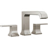 Velum Roman Tub Trim - 3 Hole Curved Spout - Stainless