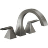 Trillian 3-HOLE Roman Tub - Black Stainless