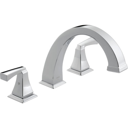 Delta Dryden - Roman Tub Trim In Spotshield Deck-Mount Tub Filler