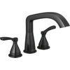 Delta Stryke Three Hole Roman Tub Trim - Stainless