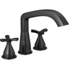 Delta Stryke Three Hole Roman Tub Trim - Stainless