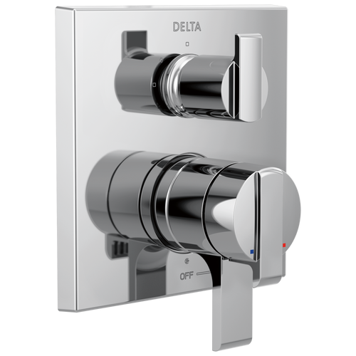 Delta Delta - Angular Modern Monitor® 17 Series Valve Trim With 3-Setting Integrated Diverter In Chrome