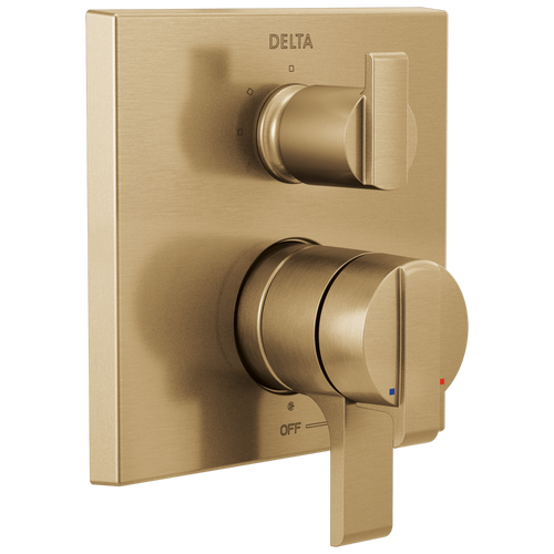 Delta Delta - Angular Modern Monitor® 17 Series Valve Trim With 3-Setting Integrated Diverter In Chrome