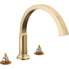 Tetra Roman Tub Trim - Champagne Bronze