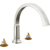 Tetra Roman Tub Trim - Stainless Steel