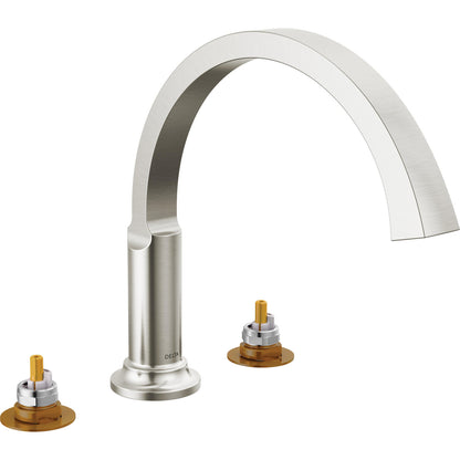 Tetra Roman Tub Trim - Stainless Steel