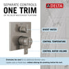 Delta Angular Modern Monitor 17 Series Valve Trim with 6-Setting Integrated