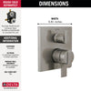 Delta Angular Modern Monitor 17 Series Valve Trim with 6-Setting Integrated