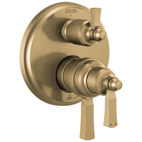 Delta Dorval - Traditional 2-Handle Monitor 17T Series Valve Trim With 6 Setting Diverter In Chrome