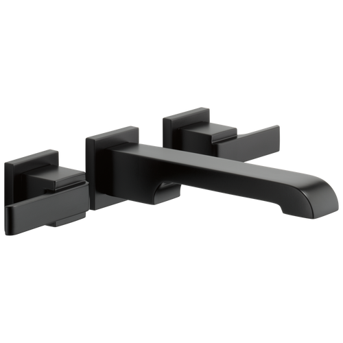 Delta Ara - Two Handle Wall Mount Bathroom Faucet Trim In Chrome