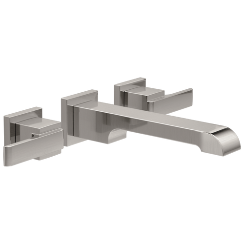 Delta Ara - Two Handle Wall Mount Bathroom Faucet Trim In Chrome