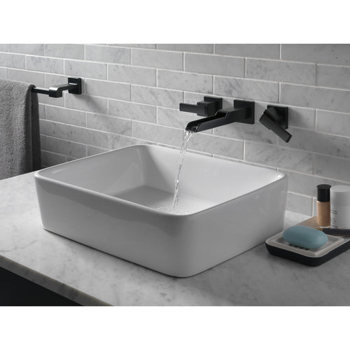 Delta Two Handle Wall Mount Channel Bathroom Faucet Trim