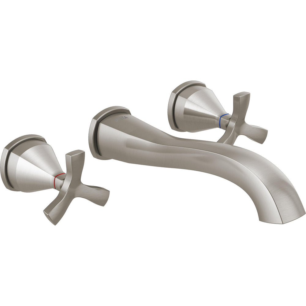 Delta Stryke Wall Mounted Lavatory Trim - Lumicoat Stainless
