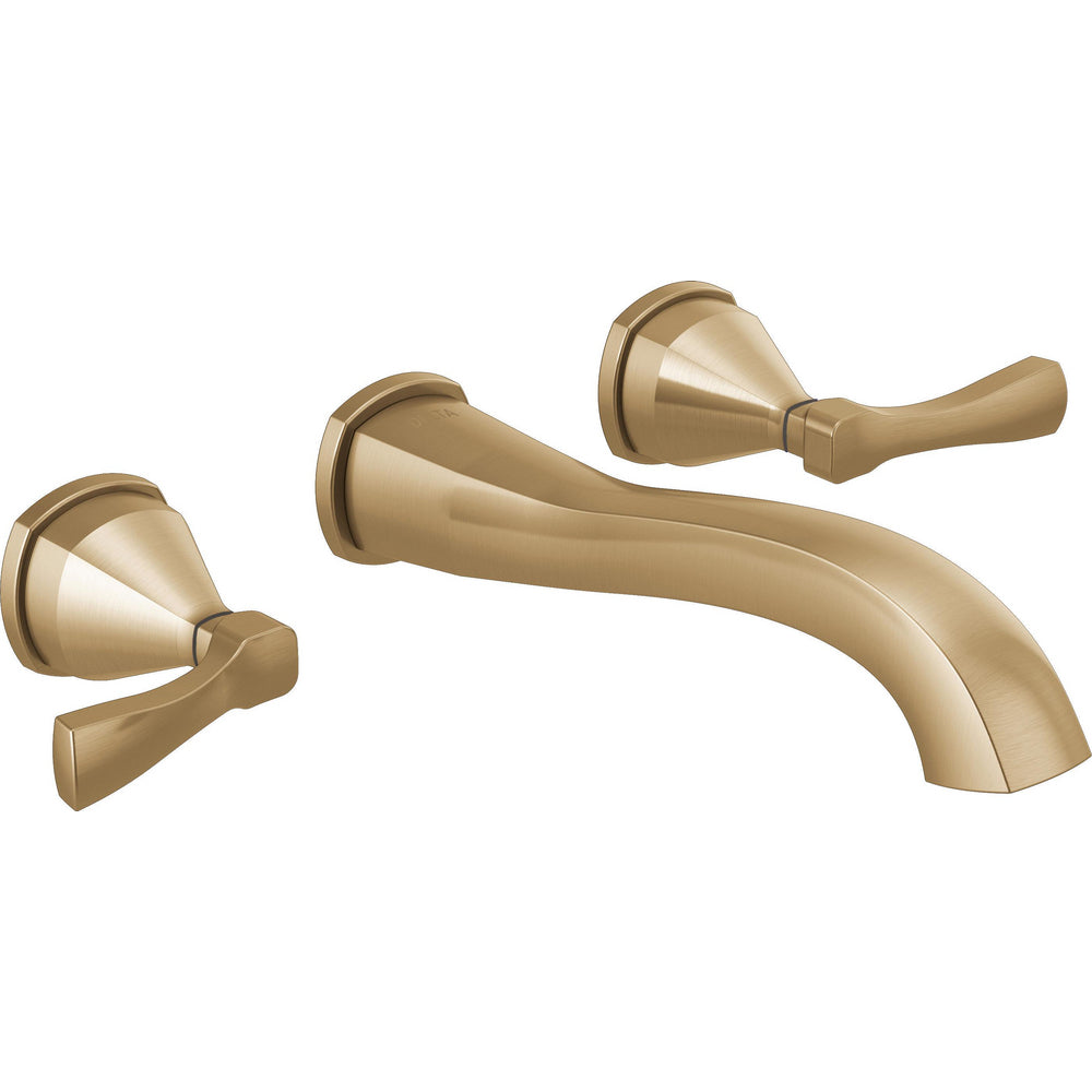 Delta Stryke Wall Mounted Lavatory Trim - Lumicoat Champagne Bronze