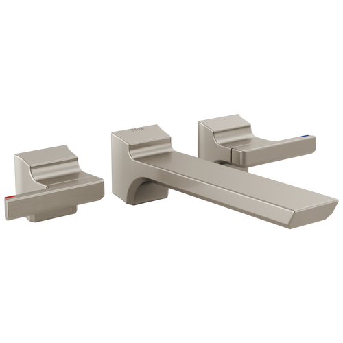 Delta Pivotal - Two Handle Wall Mount Bathroom Faucet Trim In Lumicoat® Chrome