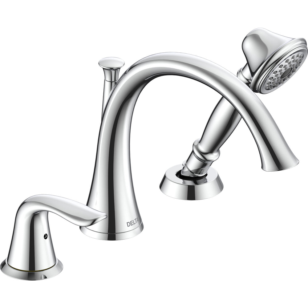 Delta 3 Hole Lahara Roman Tub With Handshower