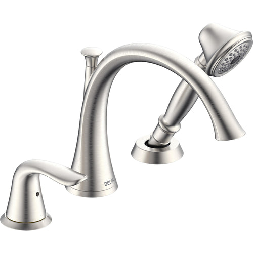 Delta 3 Hole Lahara SS Roman Tub With Handshower