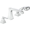 Delta 3 Hole Ashlyn Roman Tub With Handshower