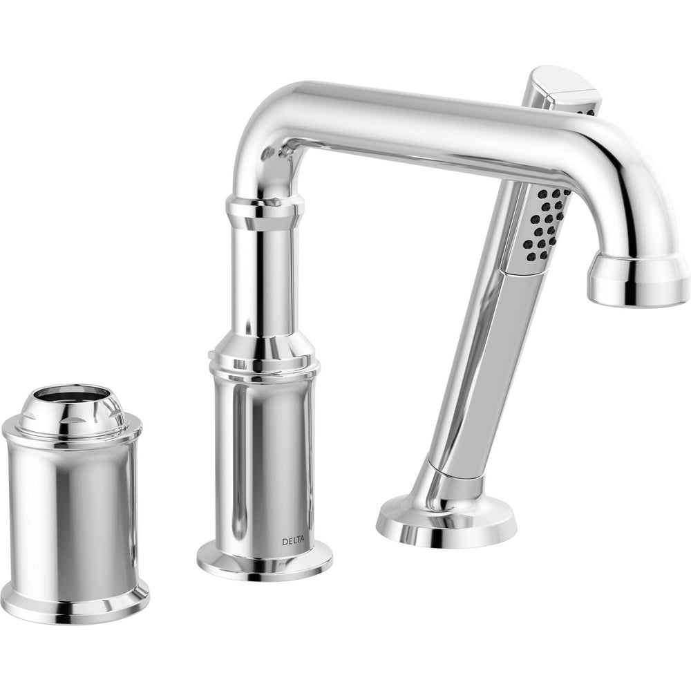 Broderick 3-HOLE Roman Tub Trim With Hand Shower - Lumicoat Chrome