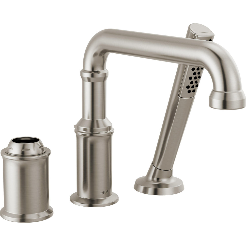 Broderick 3-HOLE Roman Tub Trim With Hand Shower - Lumicoat Stainless