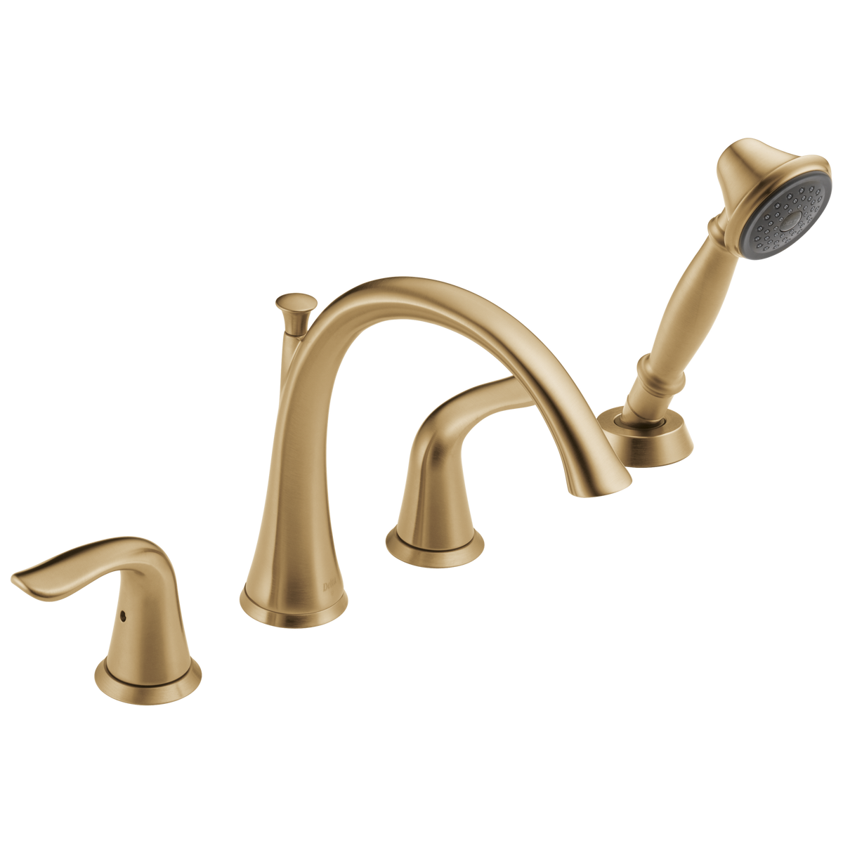 Delta Lahara - Roman Tub With Hand Shower Trim In Deck-Mount Tub Filler
