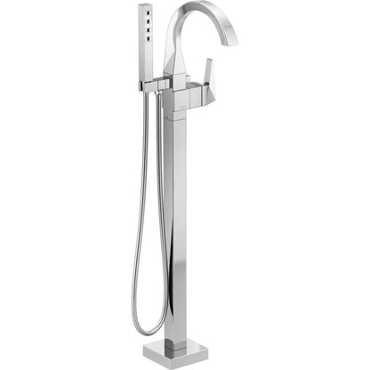 Trillian Floor Mount Tub Filler Trim - Chrome
