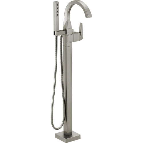 Trillian Floor Mount Tub Filler Trim - Stainless Steel