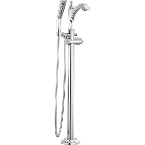 Delta Dorval Single Handle Floor Mount Tub Filler Trim - Less Handle