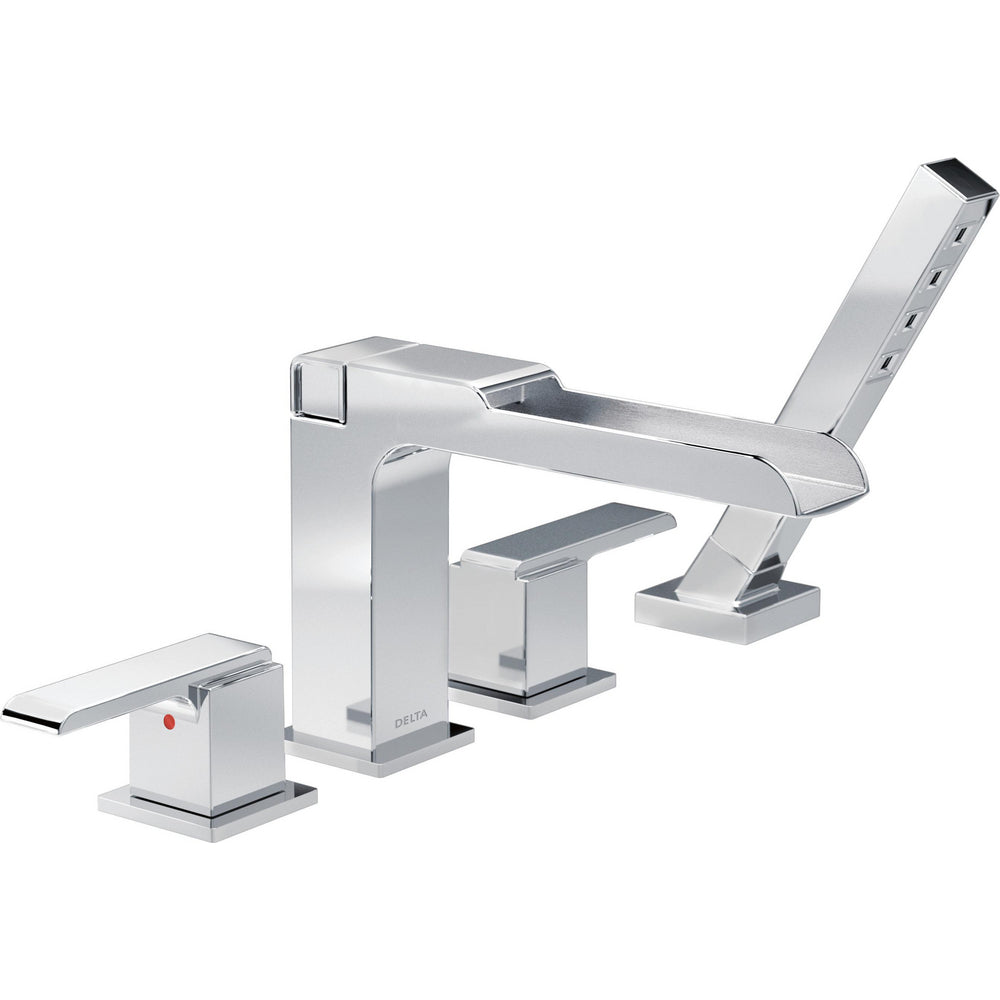 Delta Channel Roman Tub With Hand Shower