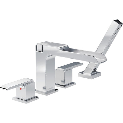 Delta Channel Roman Tub With Hand Shower