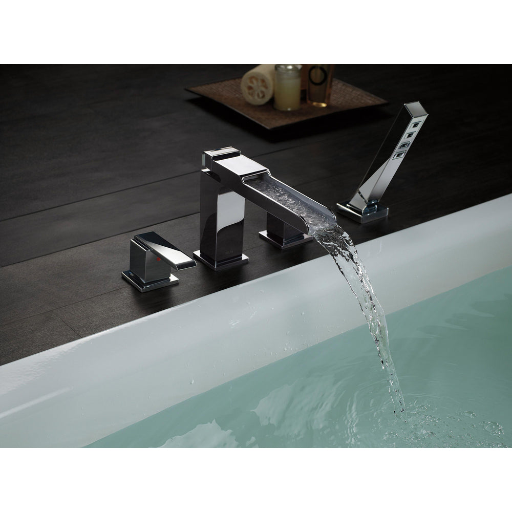 Delta Channel Roman Tub With Hand Shower