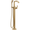 Delta Stryke Freestanding Tub Filler Trim Hs 1L - Lumicoat Champagne Bronze