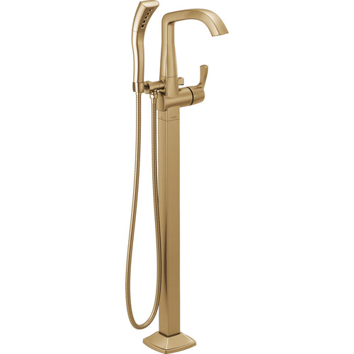 Delta Stryke Freestanding Tub Filler Trim Hs 1L - Lumicoat Champagne Bronze