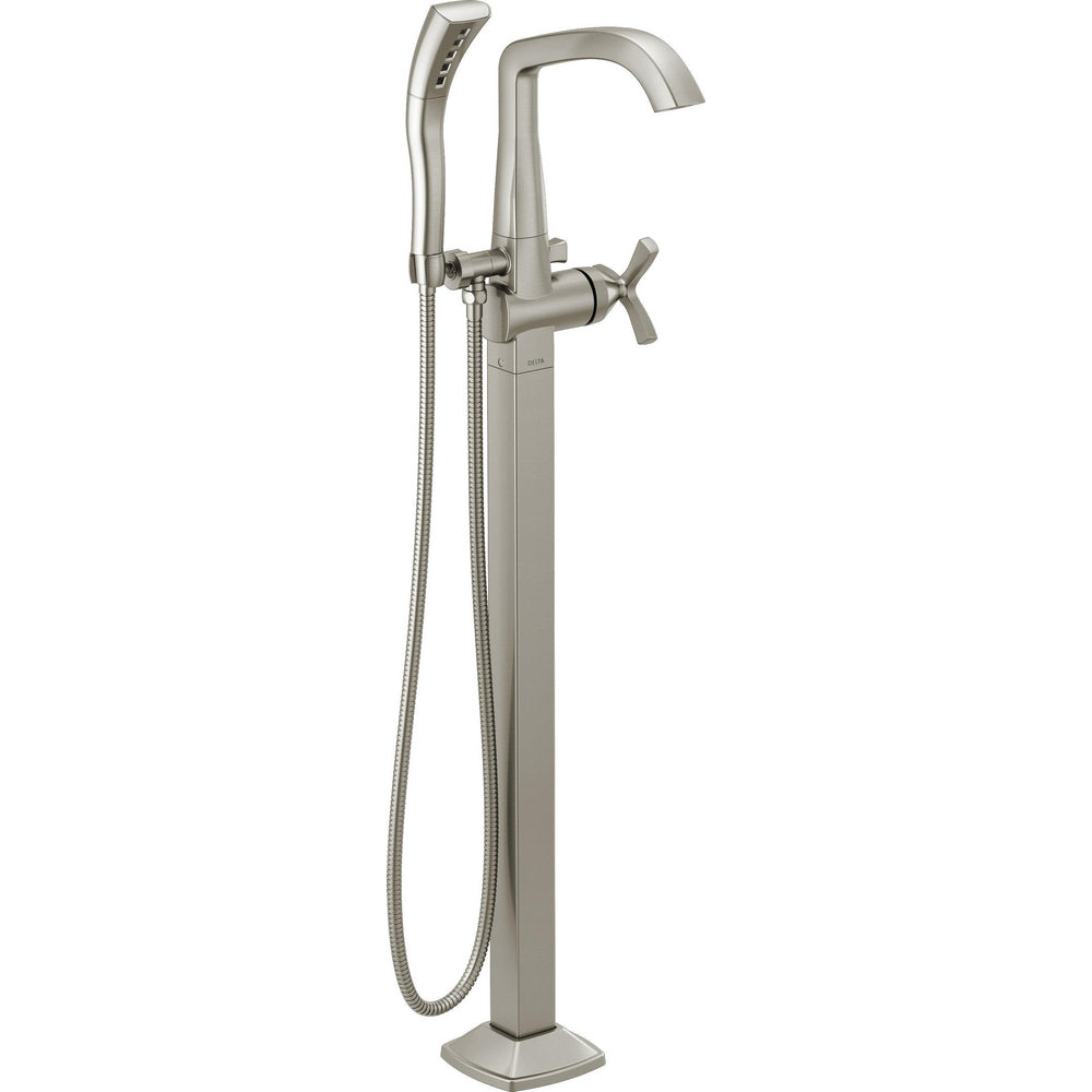Delta Stryke Freestanding Tub Filler Trim Hs 2O - Lumicoat Stainless