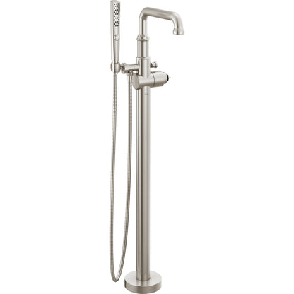 Broderick Floor Mount Tub Filler Trim- Less Handle - Lumicoat Stainless