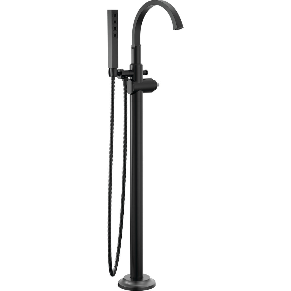 Tetra Floor Mount Tub Filler Trim - Lumicoat Polished Nickel